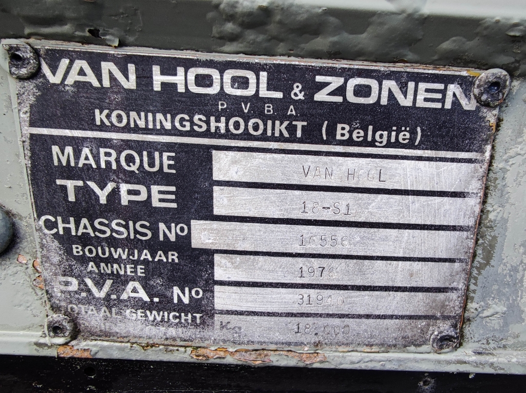 Van Hool 18-S1 1-As ROR - 11M - Semi - Aluminium Opbouw - Trommelremmen - Hardhoutenvloer