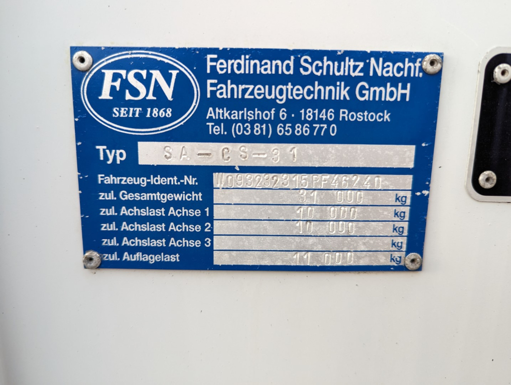 FSN SA-CS 31 Schuifzeilen SemiDieplader - Schuifdak - Heftruck Transport - Hydraulische OprijRamp - Nieuwe APK!